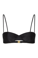 JACI NERO GLOSS - Balconette Bikini Top