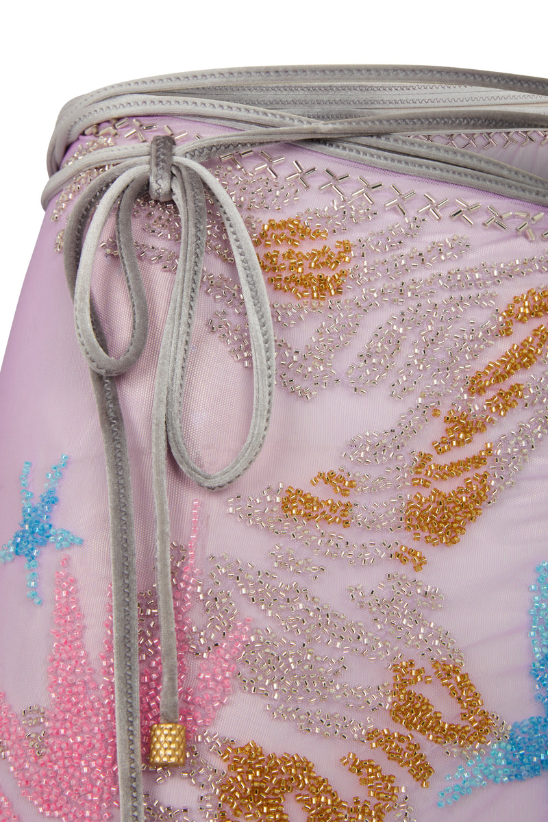 Oasis skirt with signature gold toggle detail