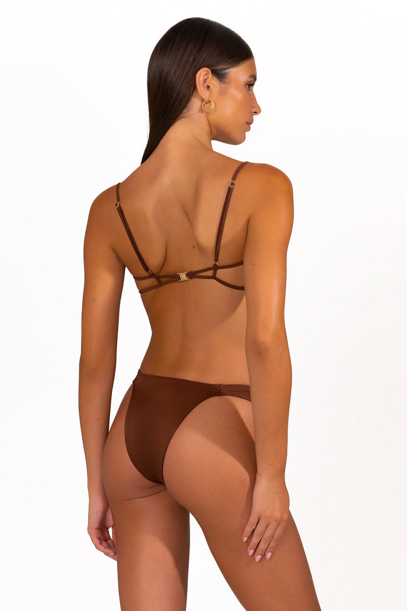 ANA Chocolate Fondant - Bralette Bikini Top
