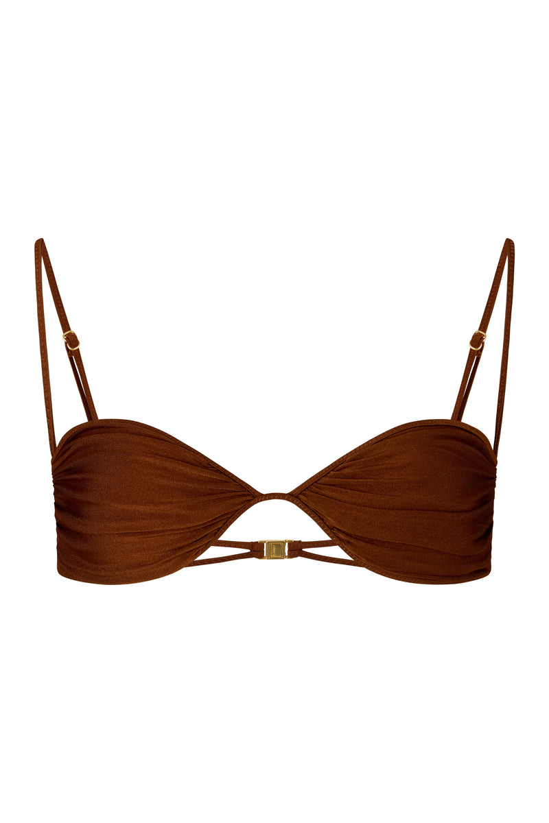 ANA Chocolate Fondant - Bralette Bikini Top