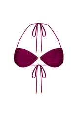 AURELIA Plum Caspia - Halter Neck Bikini Top