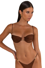 CAMELIA Chocolate Fondant - Balconette Bikini Top