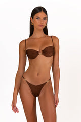 CAMELIA Chocolate Fondant - Balconette Bikini Top