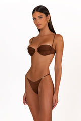 CAMELIA Chocolate Fondant - Balconette Bikini Top