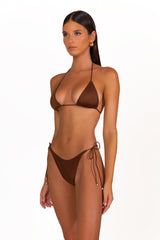 EBONI Chocolate Fondant - Tie Side Bikini Bottoms