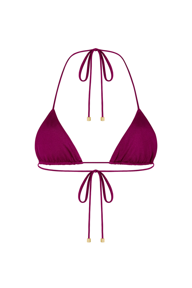 STELLA Plum Caspia - Mini Triangle Bikini Top