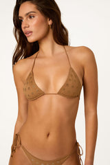 STELLA Sand Stone - Triangle Bikini Top Miami Studs