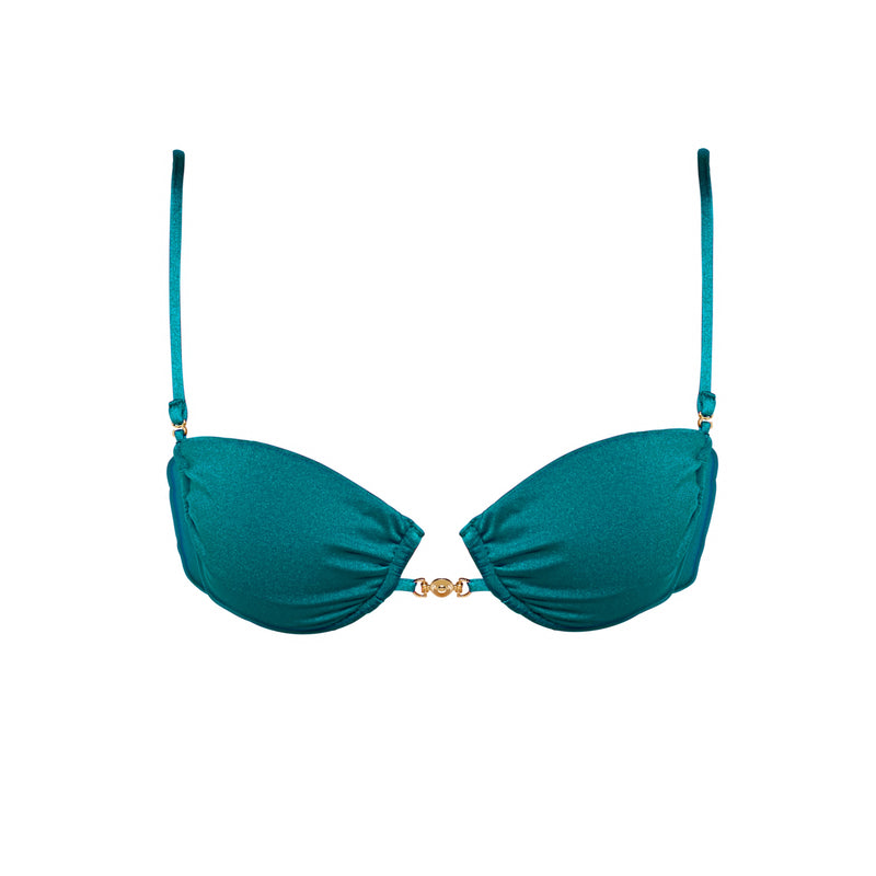 HARPER Blue Fondale - Balconette Bikini Top