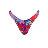 Niam Rococo bikini bottom – close-up of gold hardware and Lycr